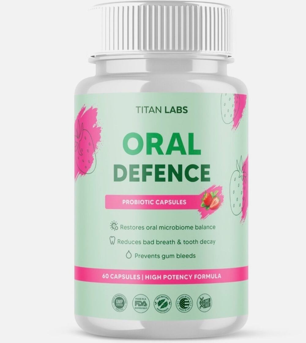 (1 Pack) Oral Defence Advanced Probiotic For Healthy Teeth & Gums 60 Capsules